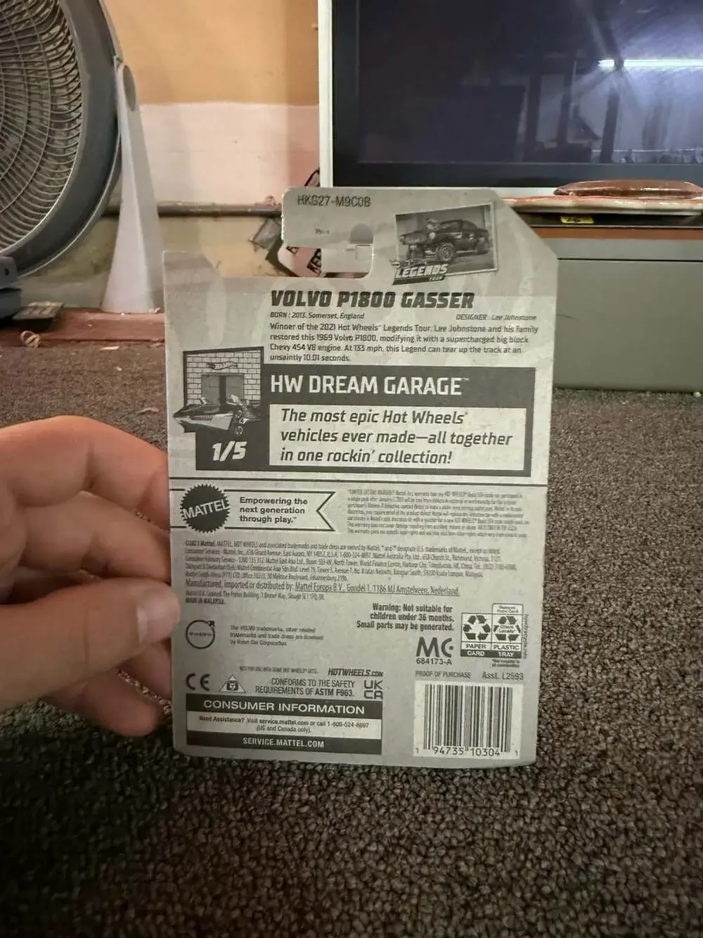Hot Wheels Volvo P1800 Gasser HW Dream Garage 2023